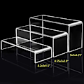 Miniatyrbillede 4 af 4: Akryl Display Stativer, Klar Rektangulære Stander Hylde Til Visning 6stk