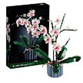 Miniatyrbild 1 av 3: Orkidé Byggstenar Blomma Sukkulenter Krukväxt Byggstenar Romantiska Kit Monterade Byggstenar Leksaker Flickor Presenter