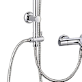 Miniatyrbilde 5 av 5: Omformerventil for badekar/dusj, treveisventil
