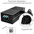 Miniatyrbild 4 av 5: Xbox One Strömförsörjning, [uppgraderad version] Xbox Strömförsörjningsadapter Ersättningsladdare Strömledning för Microsoft Xbox One, Spänning 100-240v