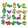 Miniatyrbild 2 av 5: 20 st dinosaurietema Crocs skoprydnader för DIY-träskosandaldekoration skor accessoarer set gåvor