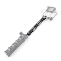 Miniatyrbilde 2 av 4: Hjelmmonteringsforlengelse i aluminiumlegering, metallforlengelsesstang, hjelmforlengelsesarm, brakettforlengelsespinne for GoPro Hero 8/7/6/5/4/3 actionkamera