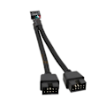 Miniatyrbillede 1 af 5: Moderkort USB 2.0 9-bens Header 1 til 2 Udvidelseshub Splitter Adapter Konverter