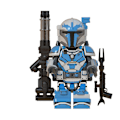 Miniatyrbild 5 av 5: 8 stycken mandalorian minifigurer i tung infanteri - leksaksactionfigurer
