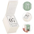 Miniatyrbild 5 av 5: Miniatyr Skrivbords kalender 2023 Daglig Kalender Lätt Att Riv Av Mini Skrivbords Stativ Kalender Dekoration För Hem Kontor Skolmaterial Grön