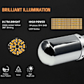 Miniatyrbillede 5 af 5: 2 stk Krom 7440 T20 144SMD Canbus Gratis LED Pære Blinklys