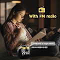 Pikkukuva 5 / 5: Herätyskello Radio Kahdella Herätyskellolla, FM Digitaalinen Yöpöytäkello Uinuma-Toiminnolla, LED-Näyttö 4