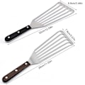 Miniatyrbild 4 av 5: Stekspade för kök, fiskskrapa, halkfri köksredskap, slitsad fiskspade i rostfritt stål för grillning, lyftning, matlagning och stekning