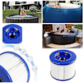 Miniatyrbillede 2 af 5: 4-pak Hot Tub/Clever Spa Kompatible Filterpatroner med Gevind til Span1407535/filter til Mspa, til Spa Pool Filter Vedligeholdelseskit_(Guangua