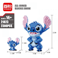Miniatyrbild 4 av 5: 2300+ Mini Klossar Leksaker Stitch Diamant Byggstenar Micro Stitch Söt 3D Modell Lilo & Stitch för Barn Nano Block
