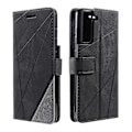 Miniatyrbillede 2 af 5: Etui til Samsung Galaxy S21 FE 5G Læder Magnetisk Folio Cover med Kortlomme Kompatibel med Samsung Galaxy S21 FE 5G Sort