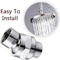 Miniatyrbillede 3 af 5: Brusehoved Drejeled Adapter Bruseforbindelse Kugleled Justerbar Brusearm Forbindelse Til Brusehoved (1 stk, Sølv)