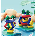 Pikkukuva 3 / 5: Rakennuspalikat Lelut 3d Puzzle Aivotestit Pyramidi Nopeuskuutiot Lelut 30 Osan Sarja Bl
