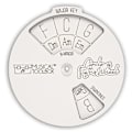 Miniatyrbillede 2 af 5: Cirkel af Femte Træhjul og Musikalsk Læringsværktøj. Akkordhjul til Sangskrivere, Lærere og Musikere. Cirkel af 5te Robust og Funktionel