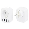 Miniatyrbillede 4 af 5: Multi-Netværks USB-Stikkontakt, Multi-Stik USB-Oplader med 1 AC-Udgang, 1 USB-C og 3 USB-Porte, Strømudtag Kompatibel med iPhone/iPad, Ideel til Hjemmet