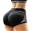 Miniatyrbillede 3 af 4: Dame Push-Up Underbukser med Polstring - Butt Lift & Shaping - Falsk Bagdel - Usynlig Kontrol Underbukser (Glans Sort - One Size)