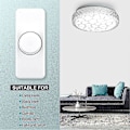 Miniatyrbild 5 av 5: Inline LED-dimmerbrytare, inbyggd roterande PÅ/AV och vredkontrolldimmer för dimbar 3-100W LED/glödlampa vit