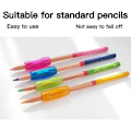 Miniatyrbilde 5 av 5: Blyantgrep, 8 stk Fingergrep Holder, Fargerike Silikon Blyantgrep, Ergonomisk Skrivehjelp