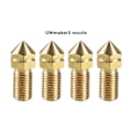 Miniatyrbilde 3 av 5: Ultimaker 3 3D-skriver Messingdyseutskifting 0,4 mm for Ultimaker 3 Um3 4 stk