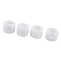 Miniatyrbillede 1 af 5: 4 stk. 16 mm Bordfodboldbord Stang Bumper Buffer Til Bordfodbold Hvid