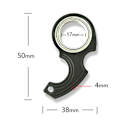 Miniatyrbilde 3 av 5: Nøkkelringspinner, Spinner Nøkkelring, Nøkkelring, Nøkkelring, Bærbar Nøkkelring Svart