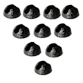 Miniatyrbild 1 av 5: 10 st Hårfäste Ben Skyddsskydd Metall Kaffebord Ben Skydd För 10-12mm Hårfäste Bordben DIY Fu