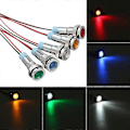 Miniatyrbillede 1 af 4: 5x Bil Båd 12v-24v 6mm LED Indikator Lys Instrumentpanel Advarselslampe Hfmqv