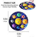 Miniatyrbillede 2 af 5: 2 stk. Finger Tryk Boble Sjovt Legetøj - C Solsystem Legetøj Boble Planet POP Angstlindring Voksen Gave Børn