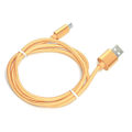 Pikkukuva 3 / 5: Kestävä 1M Punottu Micro USB Latauskaapeli - Kulta