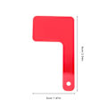 Miniatyrbilde 3 av 3: 4 stk. Postkasseflagg Universal Flagg Postkasse Bytt Flagg Postkasse Dekor Akryl Postkasseflagg