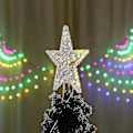 Miniatyrbild 3 av 4: Julgrans Topp Med 10 LED-lampor Och Strömkabel - Upplyst Julgrans Topp I Varmvitt - Julgransstjärna Topp