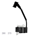 Miniatyrbillede 2 af 5: 1133-400-1350 Tændspole til Plæneklipper Motorsav til Stihl MS270 MS280 MS270C MS280C Motorsav 1133 40