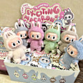 Miniatyrbild 3 av 4: 1 st LABUBU The Monsters Exciting Macaron Plyschdockor Figur Leksaker Blind Boxes (Färg Slumpmässig) 1 Enkel förpackning