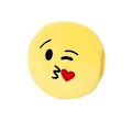 Miniatyrbild 4 av 5: Emoji-kudde Mjuk plysch Emoticon Rund kudde Gosedjur Barnens födelsedagspresent Till bil Kontor Hem