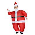 Miniatyrbild 3 av 4: Uppblåsbar Santa Claus-dräkt för vuxna - Rolig, uppblåsbar dräkt för cosplay på julparty