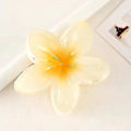 Miniatyrbillede 4 af 5: 6 stk. Blomster Hårklemmer, Hawaiiansk Stor Hårklemme, Mat No Slip Søde Klemmer, Bryllup Brudepige Blomsterfang