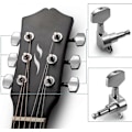 Miniatyrbilde 2 av 5: 6 stk. Gitar Stemmemaskiner Knapper Gitarstreng Stemmeplugger Stemmemaskin Stemmere for Elektrisk eller Akustisk Gitar (3 for Venstre + 3 for Høyre)