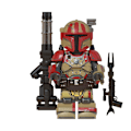 Miniatyrbild 2 av 5: 8 stycken mandalorian minifigurer i tung infanteri - leksaksactionfigurer