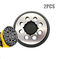 Miniatyrbillede 1 af 4: 2 stk. Slibningspuder til Dewalt 5 tommer/125 mm 8 huller Krog-og-løkke slibeskive Dwe6421 Dwe6421k Dwe6423 Sander Backing Pad-YuJia