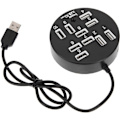 Miniatyrbild 1 av 3: USB-hubb 10 portar USB-expander USB-hubb för bärbar dator stationär dator