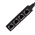 Miniatyrbild 4 av 5: RJ45 Splitter Adapter, Ethernetkabel RJ45 Adapter 1 Han till 4 Hon, Cat7 Nätverkskabel Splitter Adapter