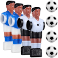 Miniatyrbillede 2 af 2: 4 stk Fodboldspil-udskiftningsspiller Tabletop Fodboldspillere Fodboldfigurer Med Fodboldbordbolde EVH