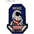 Miniatyrbillede 4 af 4: 8 stk. strygemærker til at sy eller stryge på - Mønster: Astronaut og Flag - Assorterede størrelser - Til jeans, jakker, tøj osv.