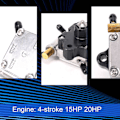 Pikkukuva 4 / 5: Veneen Moottori 6ah-24410-00 Polttoainepumppu Assy Ulkoperämoottorille 4-tahti 15hv 20hv Ulkoperämoottori T