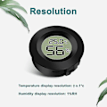 Miniatyrbild 4 av 5: 3-pack LCD digital hygrometer termometer, inomhus utomhus fuktighetsmätare Temperaturmätare för luftfuktare avfuktare växthus källare barnrum