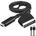 Miniatyrbillede 1 af 4: Scart til HDMI Konverter, Alt-i-én Scart til HDMI Adapter, 1080P
