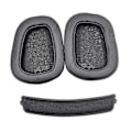 Miniatyrbilde 1 av 5: Øreputer + hodebånd for Logitech G633 G933 hodetelefoner - Erstatnings-skumøreputer, øreputer, tilbehør