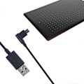 Pikkukuva 2 / 5: 1,8 m USB-datan synkronointi laturi virtajohto kaapeli Wacom digitaaliselle piirustustabletille CTL472 672 4100 6100 490 690 680 suorakulmainen johto