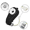 Miniatyrbild 3 av 4: 1 st. Barnvagnsväxellåda 550 12V Motor 40000RPM Elmotor med Växellåda Hög Hastighet RS550