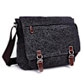 Miniatyrbillede 1 af 4: Laptop Messenger Tasker, Mænds Skuldertaske, Vintage Canvas Taske til Skole og Arbejde, Flere Lommer